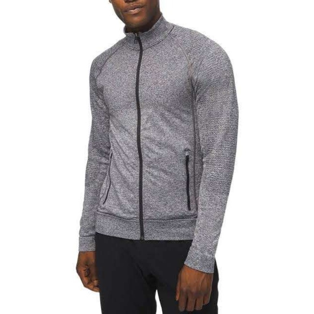 Lululemon Engineered Warmth Jacket Merino Wool Zip Grey Mens